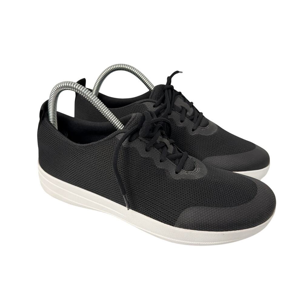 FitFlop Shoes Womens Size 8.5 F-Sporty Ombre Black White Comfort Sneakers
